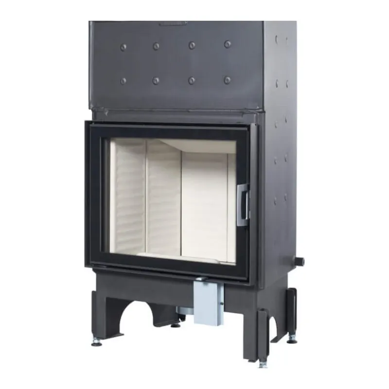 Foyer à bois Austroflamm 65x51 K aquaHEAT, vue de face sur fond blanc