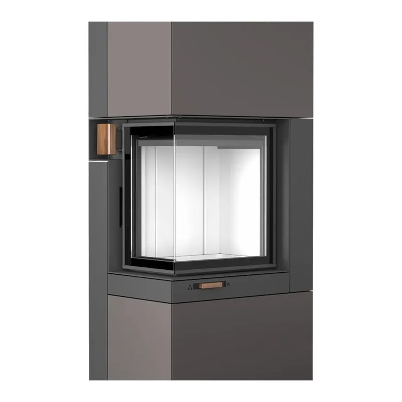 Poêle à bois Austroflamm Kamiba 59 K2 L, vue de face sur fond blanc