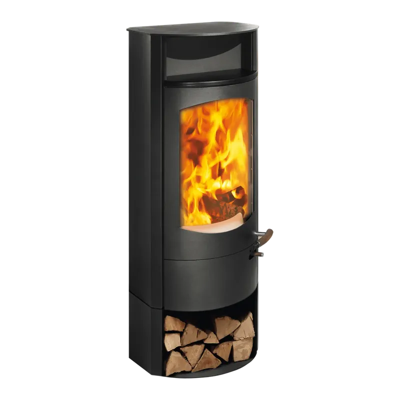 Poêle à bois Austroflamm Koko 2.0, vue de face sur fond blanc