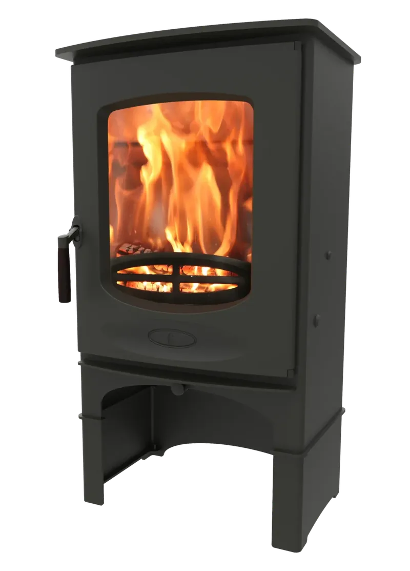 Poêle à bois Charnwood C-Eight, installé dans un intérieur