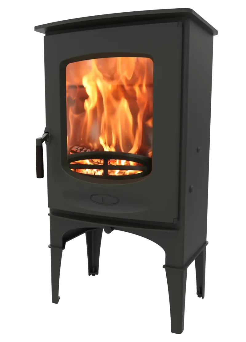 Poêle à bois Charnwood C-Eight, installé dans un intérieur