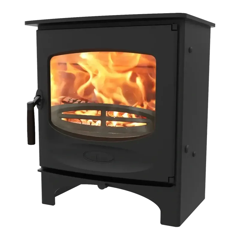 Poêle à bois Charnwood C-Five Duo, vue de face
