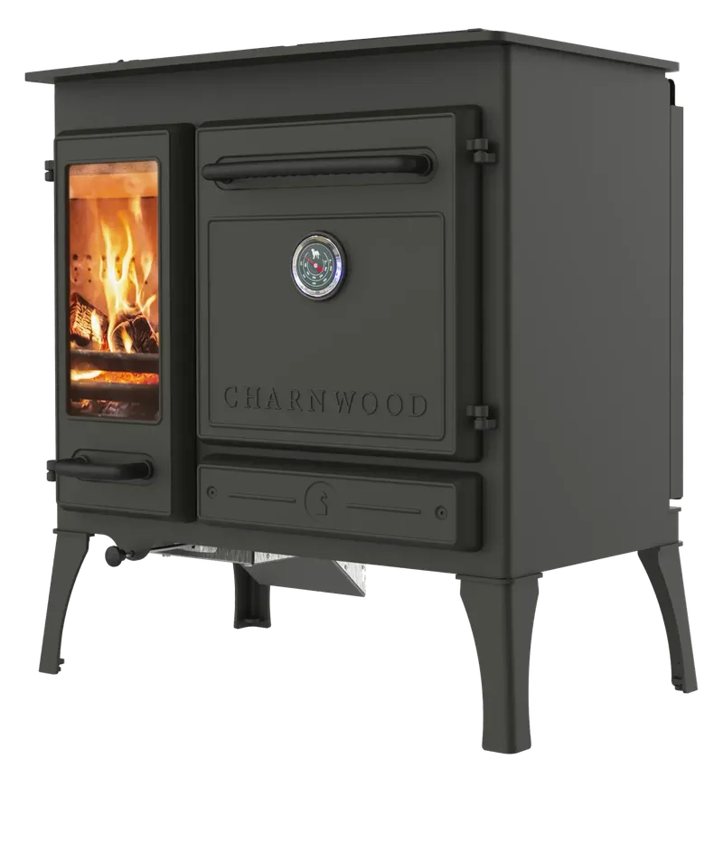 Cuisinière à bois Charnwood Haven, vue de face