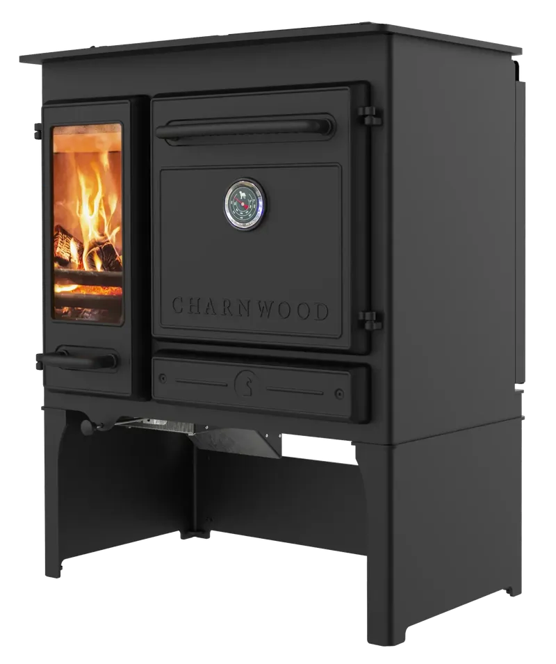 Cuisinière à bois Charnwood Haven, sur socle