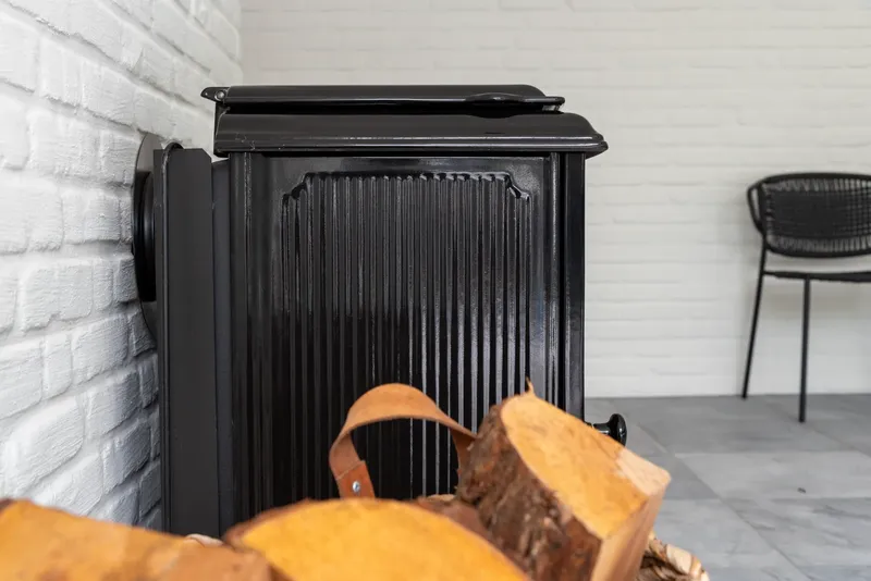 Poêle à bois Saey Saey 94 Evo, détail de la façade